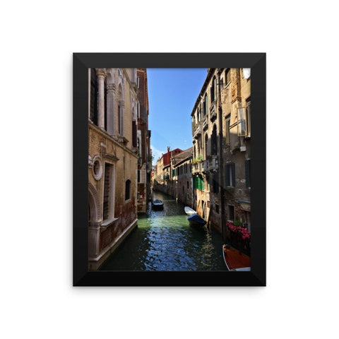 Venice Canal Framed Poster Photo