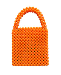 Handmade Orange Beaded Bag