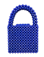 Handmade Royal Blue Beaded Bag