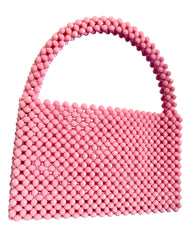 Handmade Pink Beaded Bag