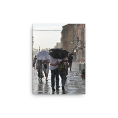 Italian Walk in the Rain Canvas photo - Susanne Ferrante - 2