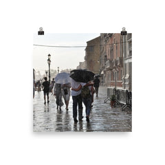 Italian Walk in the Rain Poster Photo - Susanne Ferrante - 3