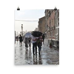 Italian Walk in the Rain Poster Photo - Susanne Ferrante - 2